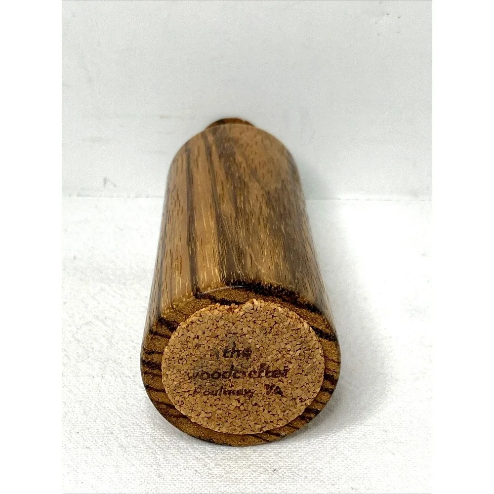 Vintage Hand Turned Wood‎ Bud Vase 5